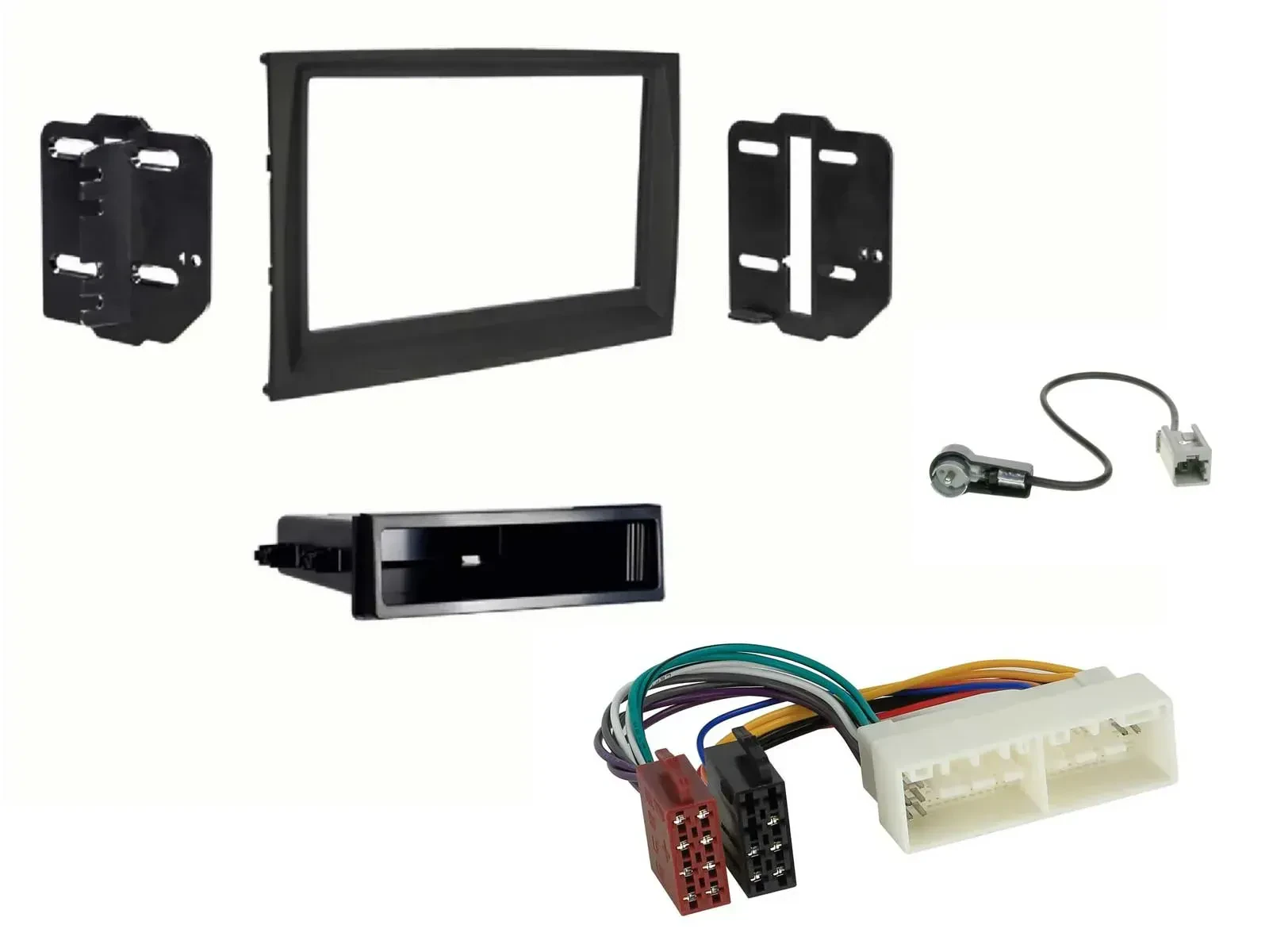 Einbauset DIN Autoradio für Kia Sportage SL ab 2016 schwarz