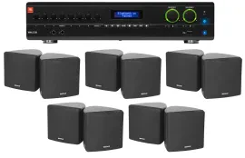 Настенная акустика JBL Cube 70v Black с усилителем (10 штук)
