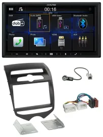 Alpine Bluetooth 2DIN MP3 DAB USB Autoradio für Hyundai ix20 ab 2010 man. Klima