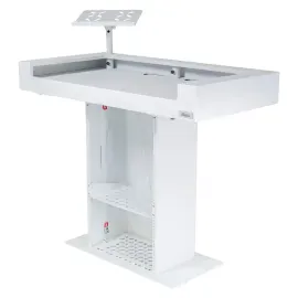 Headliner HL30001 Malibu Portable DJ Booth (White)