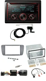 Pioneer 2DIN Lenkrad DAB USB CD Bluetooth Autoradio für Seat Ibiza ab 08 conemar
