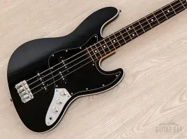 2010 Fender Aerodyne Jazz Bass PJ Electric Bass Guitar Black, Japan MIJ