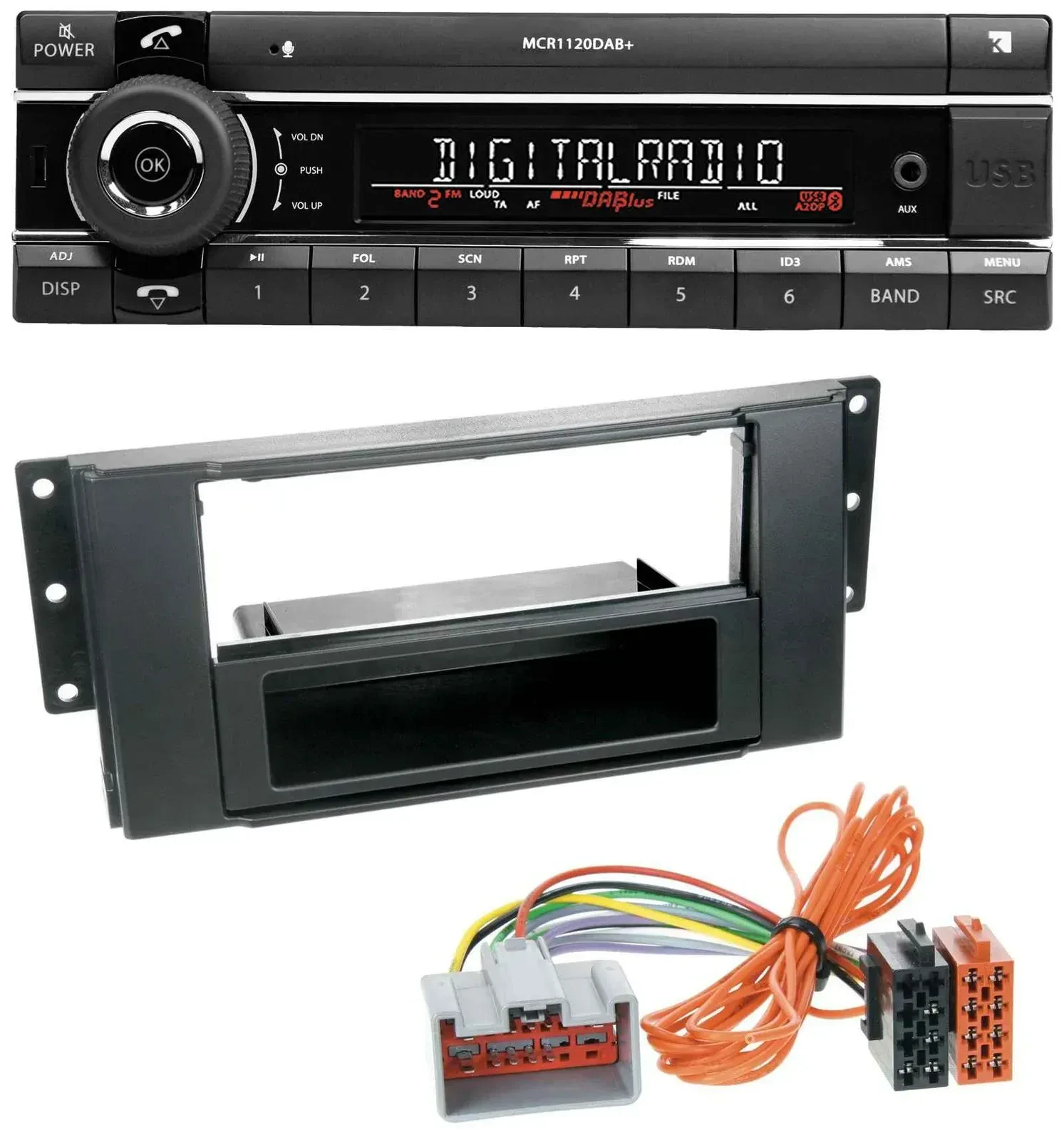 Автомагнитола для Land Rover Freelander (2011–2012) Kienzle Bluetooth MP3 USB DAB