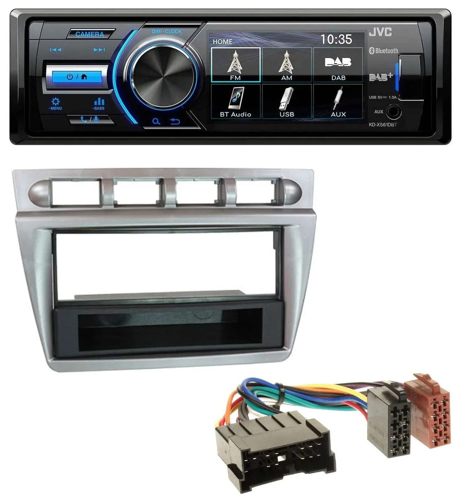 Автомагнитола для Kia Picanto (2004-2007) JVC Bluetooth, MP3, USB, DAB