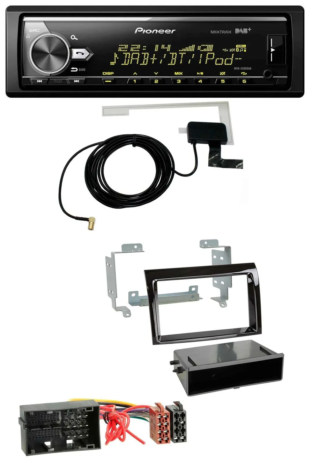 Автомагнитола Pioneer Bluetooth DAB USB MP3 для Citroen Jumper/Fiat Ducato (2014–2021)