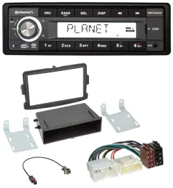 Continental USB 1DIN AUX DAB MP3 Autoradio für Dacia Logan Sandero Opel Vivaro