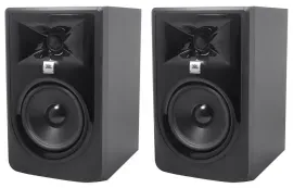 (2) JBL 305P MkII 5" 2-Way Active Powered Studio Reference Monitors Speakers