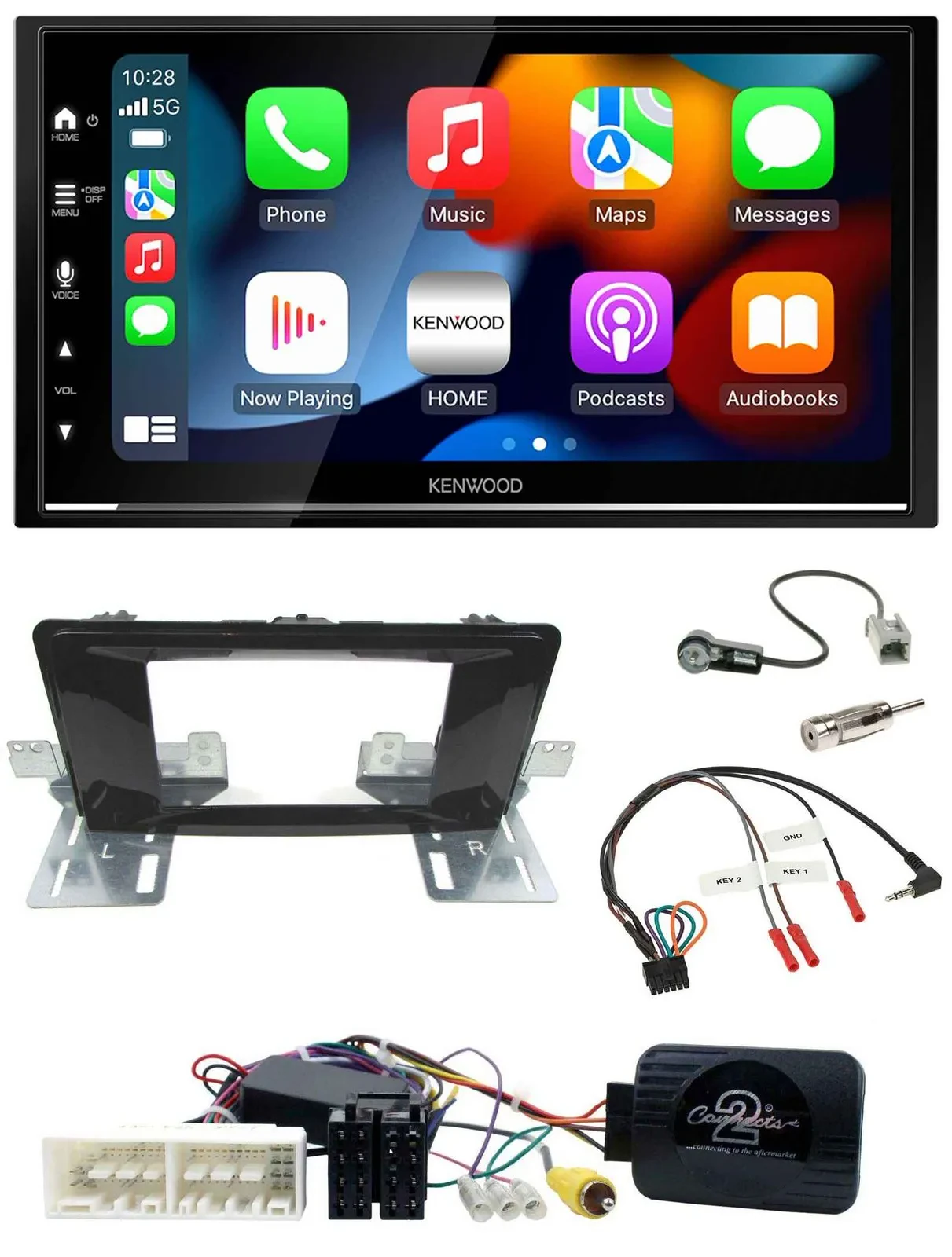 Kenwood DAB USB Bluetooth 2DIN Lenkrad Autoradio für Hyundai H 350 ab 2016