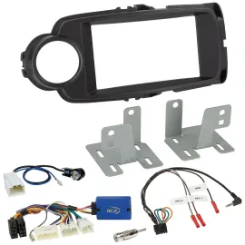 Radioset Lenkradadapter Doppel DIN Autoradio für Toyota Yaris ab 2014 schwarz 28