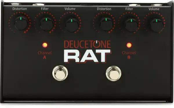 Педаль эффектов для электрогитары ProCo Deucetone RAT Distortion