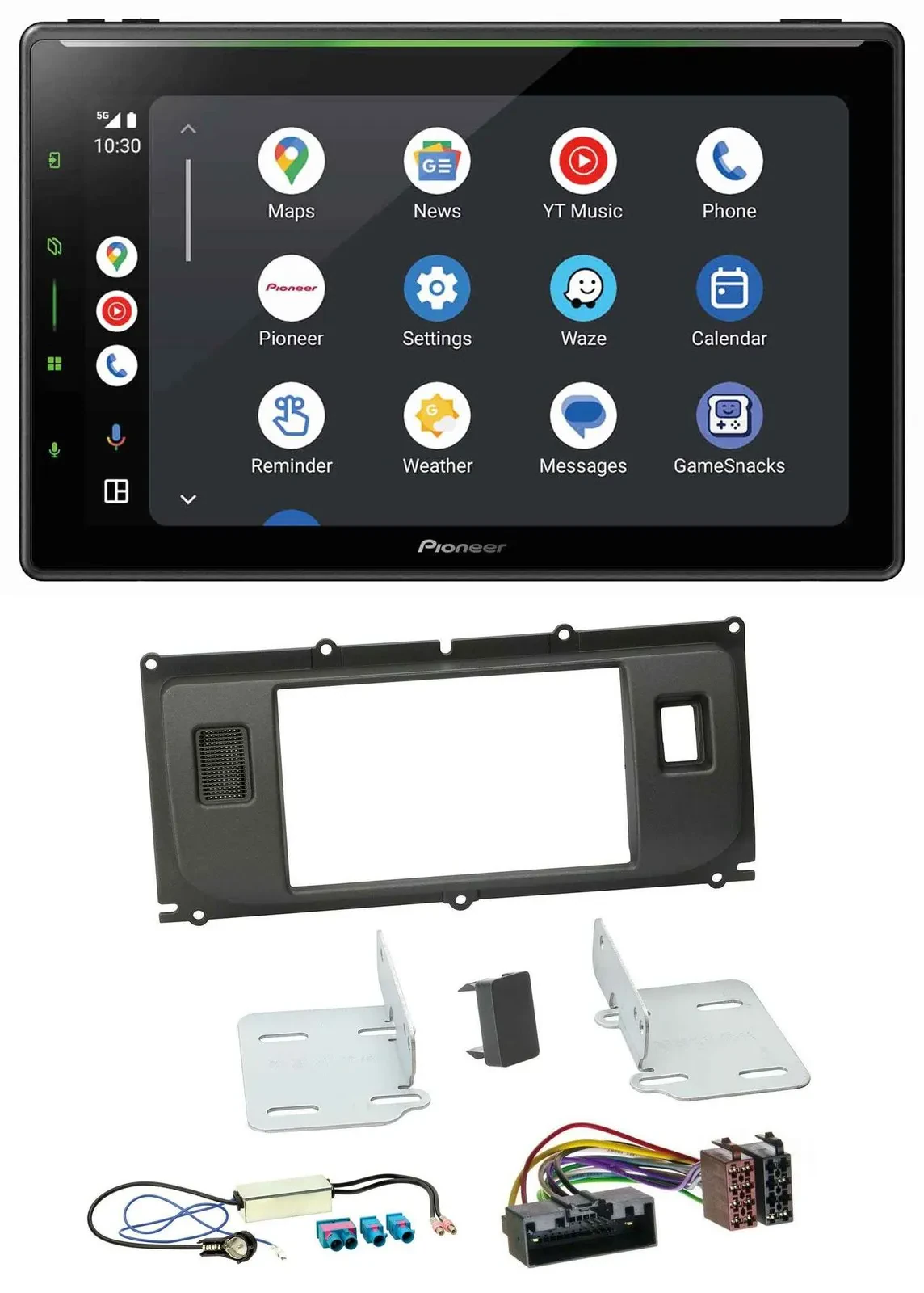 Pioneer 2DIN MP3 USB Bluetooth DAB Autoradio für Land Rover Evoque Blindstopfen