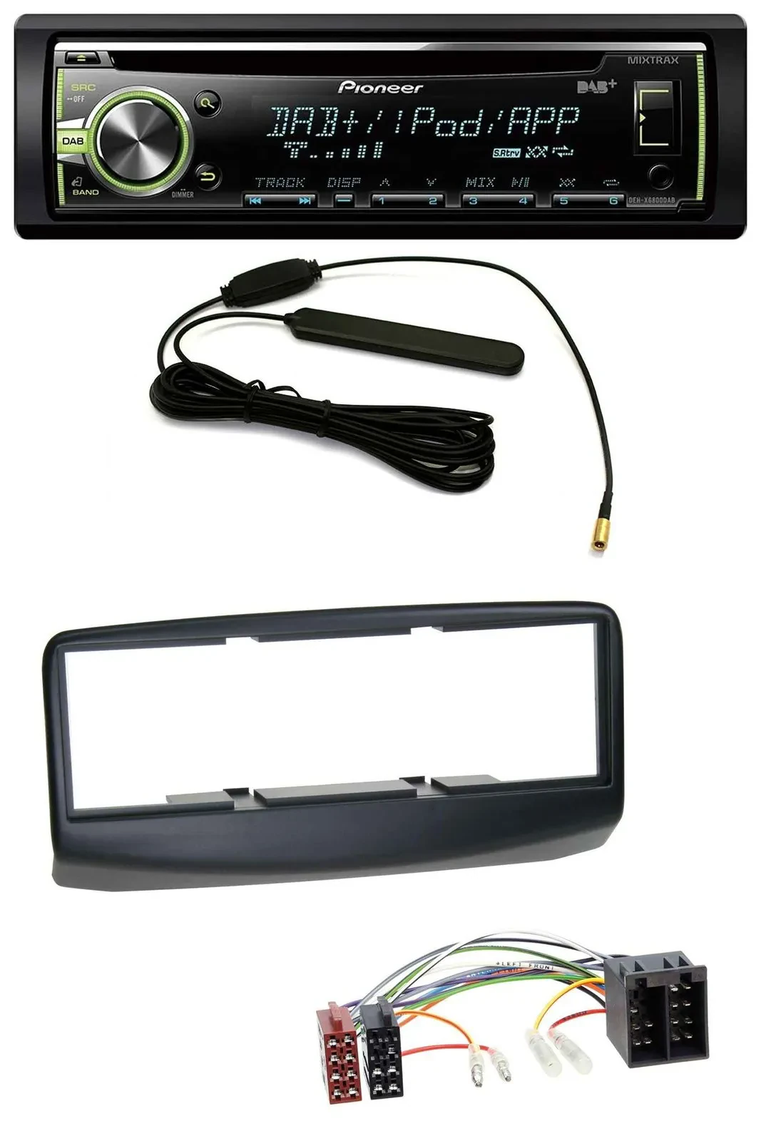 Автомагнитола для Fiat Multipla 186 (рестайлинг, 2006–2010) Pioneer MP3 USB CD DAB AUX