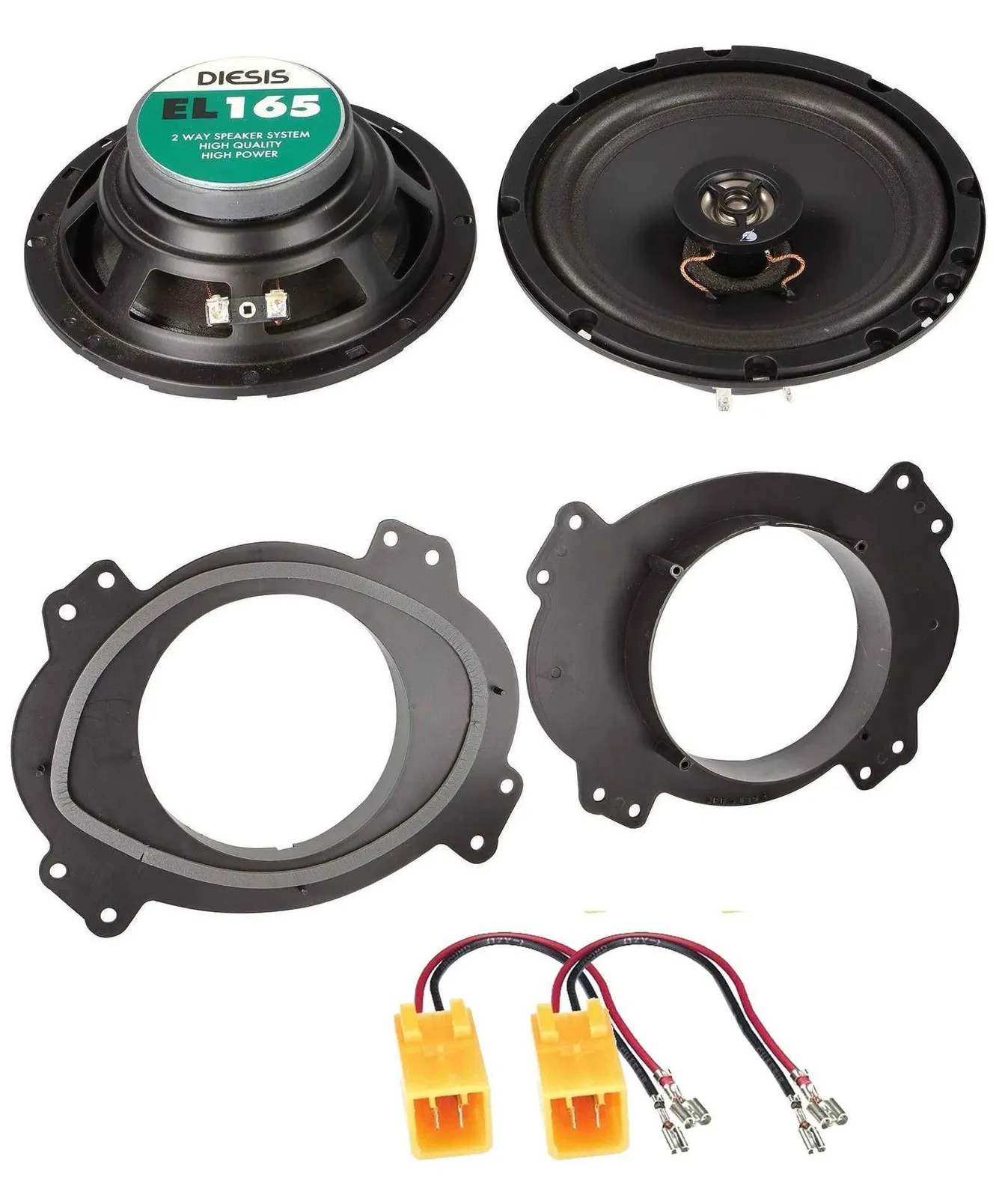 ACV 16,5cm 100Watt 2-Wege Lautsprecher für Isuzu D-Max bis 12 Fronttür Auto Boxe