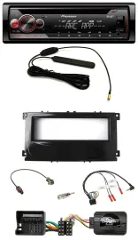 Автомагнитола для Ford Mondeo/S-Max (2007–2014) Pioneer CD, USB, DAB, MP3, черный (piano black), поддержка управления на руле