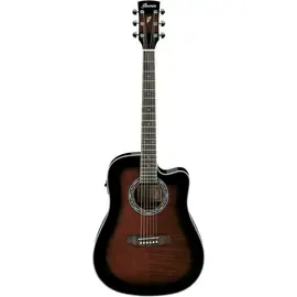 Электроакустическая гитара Ibanez Performance PF28ECE Dreadnought Cutaway Dark Violin Sunburst