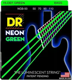 Струны для бас-гитары DR Strings Neon NGB-50 50-110