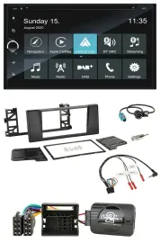 Blaupunkt 2DIN Lenkrad TMC Bluetooth USB DAB Navigation für BMW 5er E39 01-04 Ak
