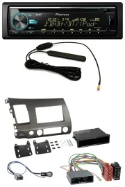 Pioneer CD MP3 AUX DAB USB Autoradio für Honda Civic Hybrid FD3 06-10 anthrazit