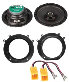 ACV 16,5cm 100Watt 2-Wege Lautsprecher für Fiat Scudo Peugeot Expert bis 07 Fron