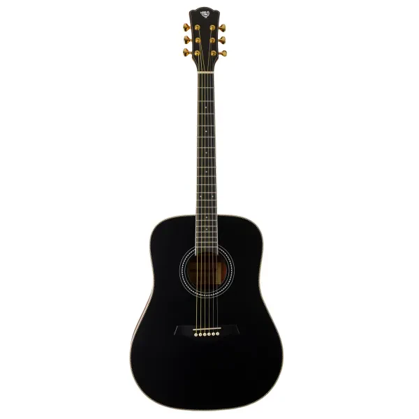 Акустическая гитара Rockdale Aurora D7 Black Satin