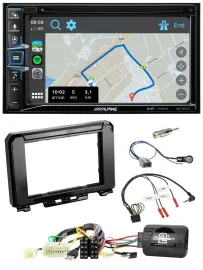 Alpine DAB TMC Bluetooth 2DIN USB Lenkrad Navigation für Suzuki Jimmny GJ ab 201