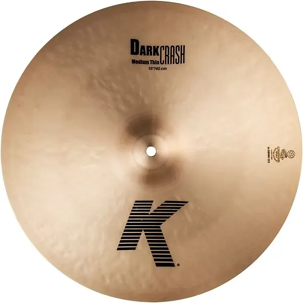 Тарелка барабанная Zildjian 16" K Dark Medium Thin Crash