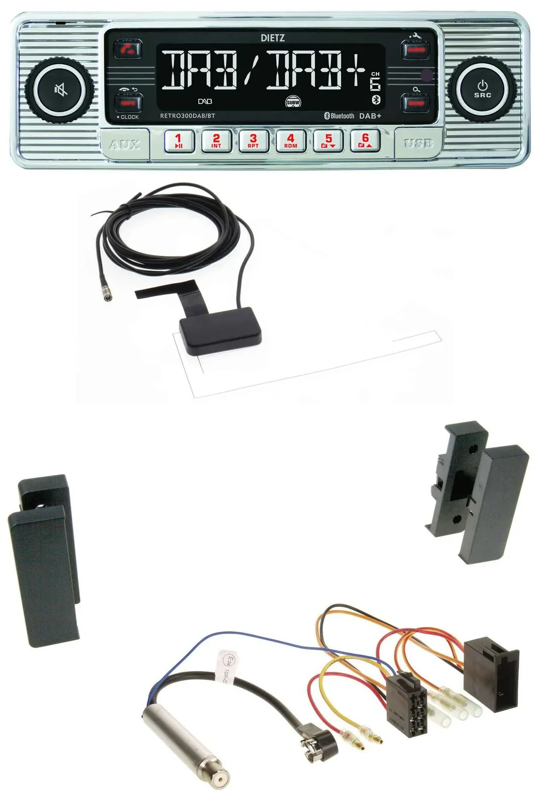 Dietz Bluetooth USB MP3 DAB Autoradio für Seat Leon, Toledo (1998-2006)