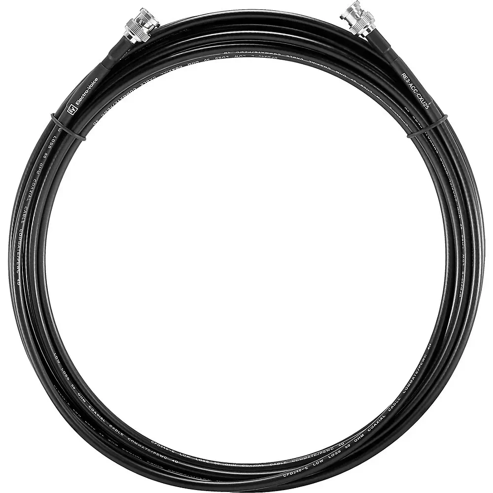 Коаксиальный кабель для UHF беспроводных систем Electro-Voice RE3-ACC-CXU25 25 ft, 50 Ом, BNC (набор, пара)