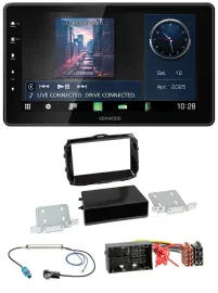 Автомагнитола для Alfa Giulietta Kenwood MP3, Bluetooth, USB, DAB, 52-pin, с 2013, piano black
