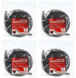 Микрофонный кабель Rockville RCXFM100P-B Black 30.5 м (4 штуки)