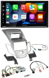 Kenwood DAB USB Bluetooth 2DIN Lenkrad Autoradio für Ford Fiesta 2010-17 Display