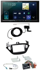 Автомагнитола для Opel Adam (с 2013), Corsa E (с 2015) Pioneer 2DIN, DAB, USB, MP3, Bluetooth