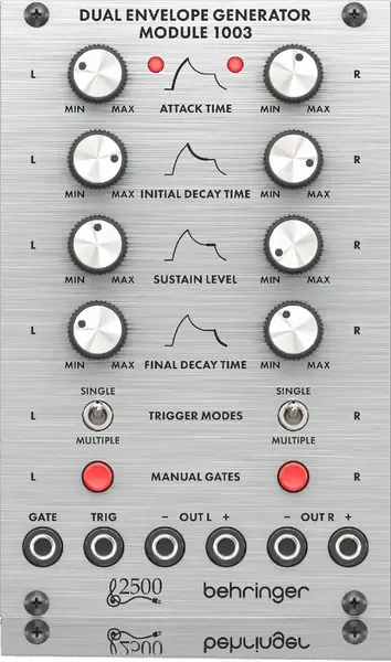 Модульный студийный синтезатор Behringer DUAL ENVELOPE GENERATOR MODULE 1003