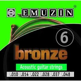 Струны для акустической гитары Emuzin Bronze 6A153 10-48