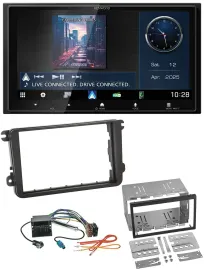 Kenwood Bluetooth 2DIN USB DAB MP3 Autoradio für Skoda Praktik Superb Yeti