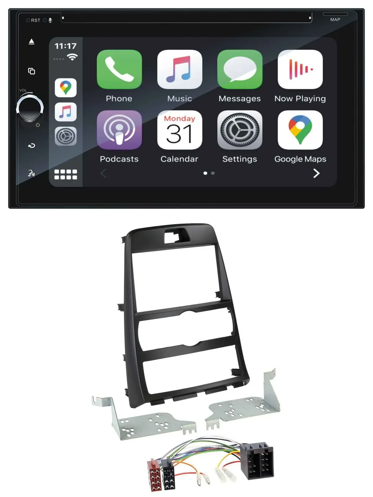 Blaupunkt 2DIN Bluetooth DAB USB DVD MP3 Autoradio für Hyundai Genesis BK 10-12