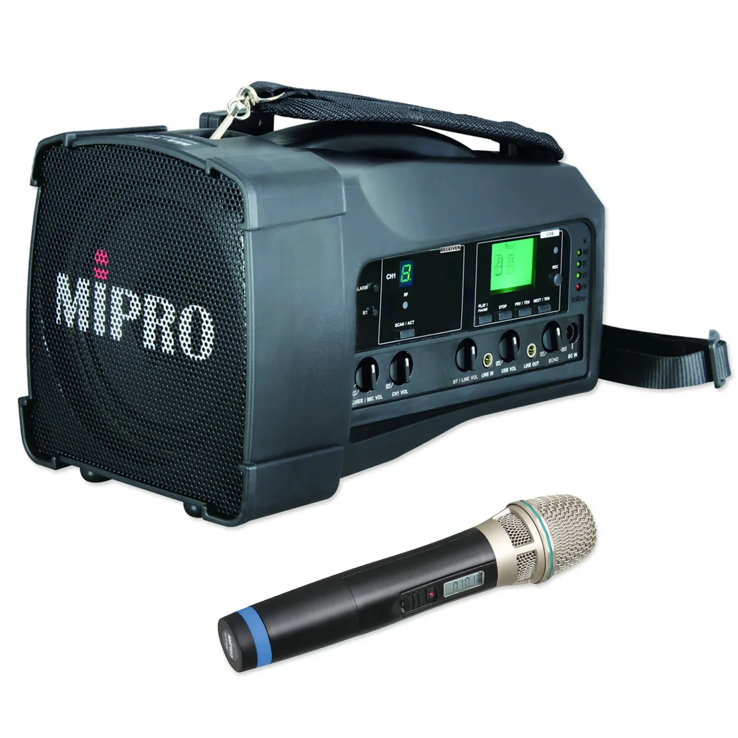 Mipro MA-100 Mobiles Beschallungssystem 823-832 MHz mit Handsender