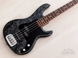 1997 G&L USA Fullerton SB-2 Bass Black Silver Swirl PJ