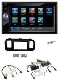 Blaupunkt SD USB TMC Bluetooth 2DIN Lenkrad Navigation für Citroen Jumpy Spaceto