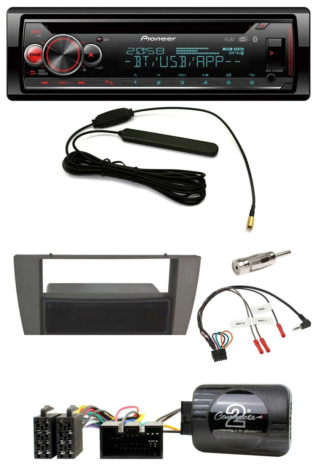 Pioneer USB DAB Lenkrad Bluetooth CD Autoradio für Jaguar X-Type S-Type 2003-200