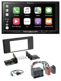 Pioneer 2DIN MP3 USB DAB DVD Bluetooth Autoradio für BMW X5 (E53 2000 2002)