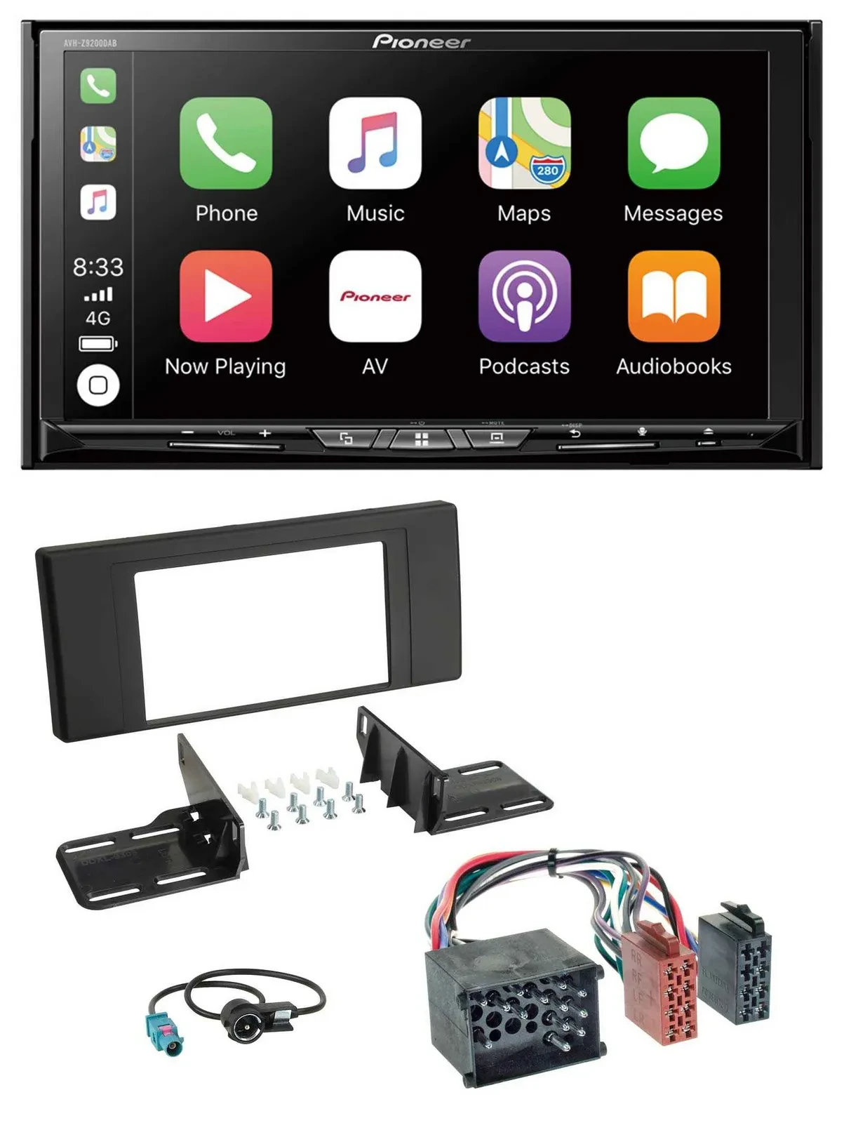 Pioneer 2DIN MP3 USB DAB DVD Bluetooth Autoradio für BMW X5 (E53 2000 2002)