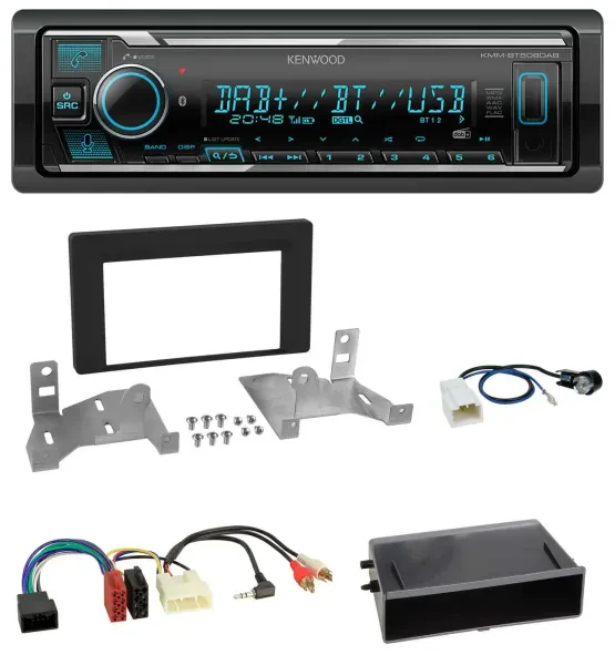 Kenwood Bluetooth MP3 DAB USB Autoradio für Toyota Aygo AB7 ab 2022 mattschwarz