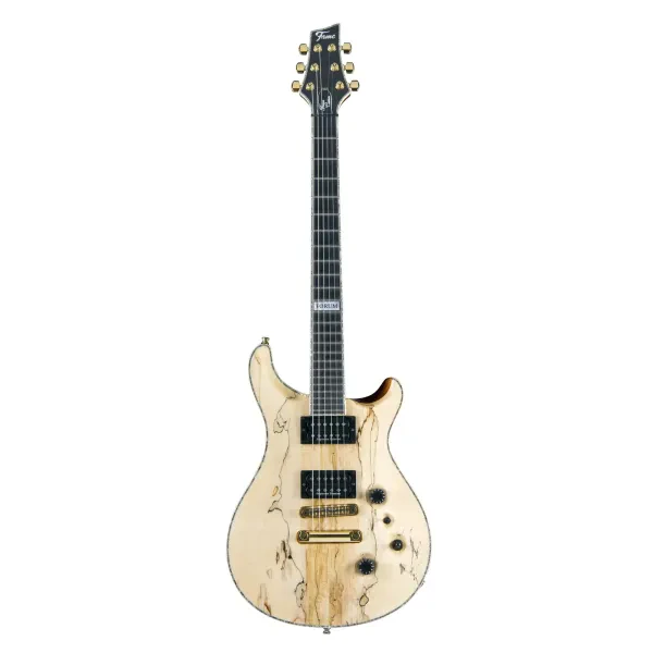 Fame Forum Custom, Spalted Maple Top, Natural, E-Gitarre