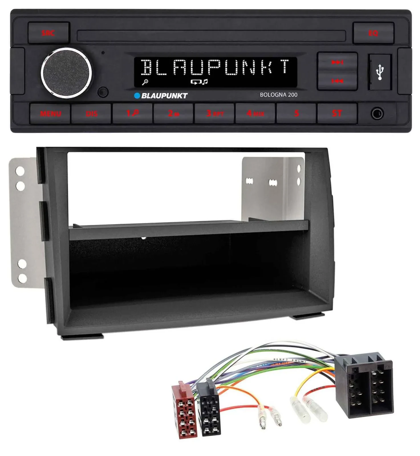 Blaupunkt MP3 AUX USB 1DIN Autoradio für Kia Venga (YN, ab 2009)