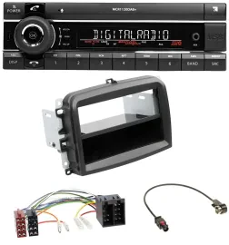 Kienzle Bluetooth MP3 USB DAB Autoradio für Fiat 500L (mit ISO, ab 2012)