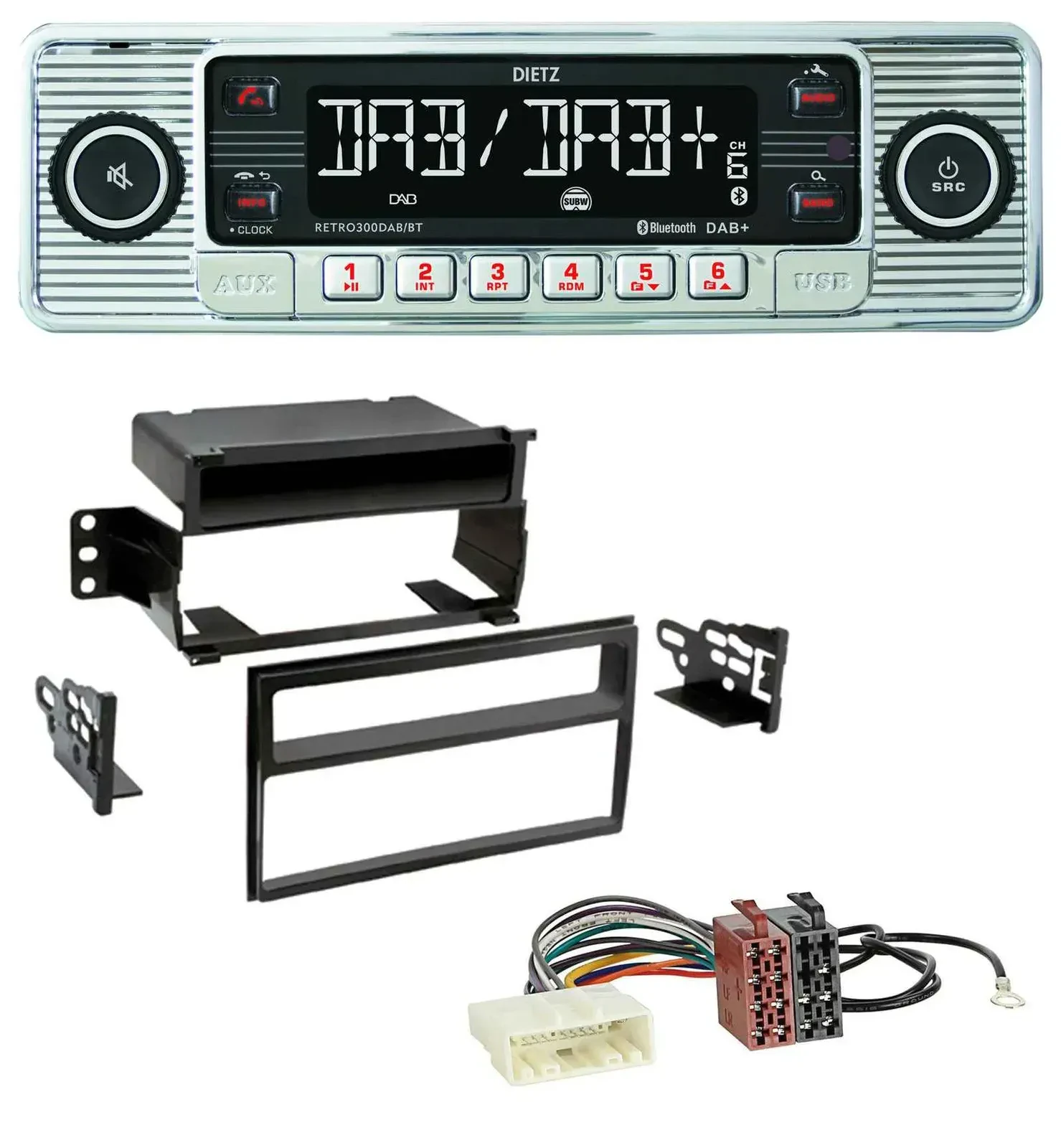 Dietz Bluetooth MP3 DAB USB Autoradio für Nissan Versa / Tiida (ab 2007)