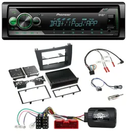 Автомагнитола Pioneer USB MP3 CD DAB для Mazda 3 (2009–2013) с поддержкой кнопок на руле (аналог)