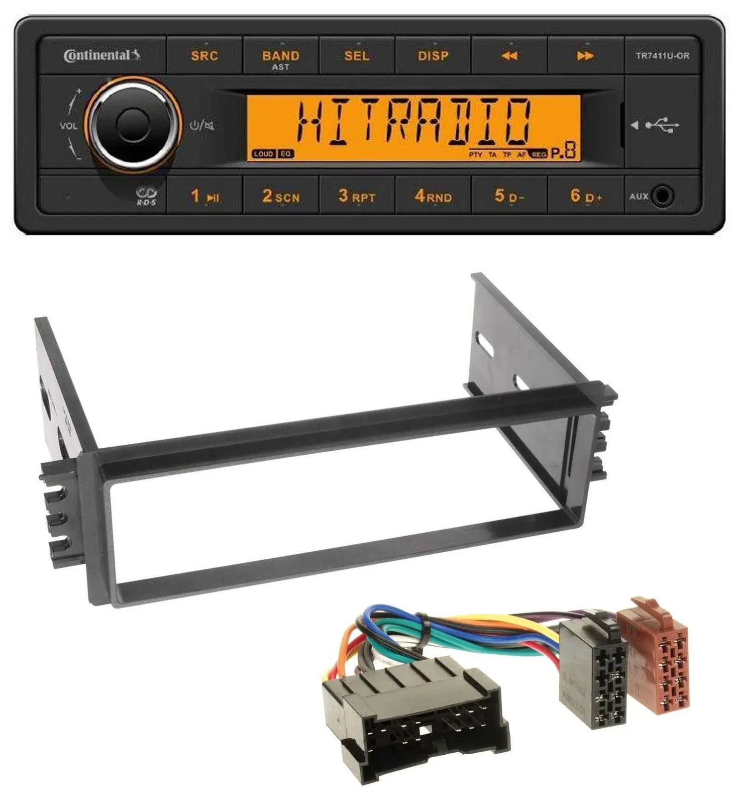 Continental 1DIN USB AUX MP3 Autoradio für Hyundai Accent (2002-2005)