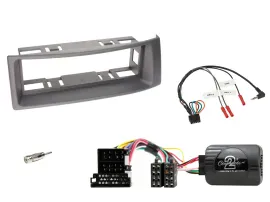 Radioset Lenkradadapter DIN Autoradio für Renault Scenic 99-03 Megane grau